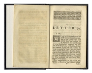 Important Book From 1753 on Jewish Anti-Semitism in England -- ''Further Considerations on the Act to Permit Persons Professing the Jewish Religion to be Naturalized by Parliament''